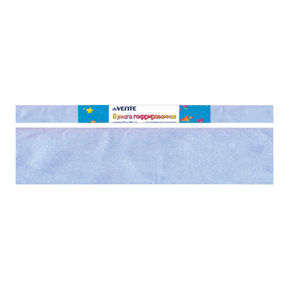 Бумага гофрированная (креповая) "deVENTE" 32 г/м2, 50x250 см в рулоне, серо-голубая