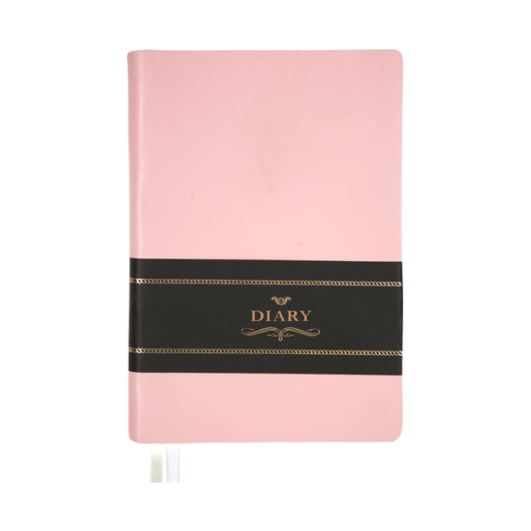 Ежедневник недат А5 "deVENTE. Nobile" (145 ммx205 мм) 320 стр, нежно-розовый, кремовая бума