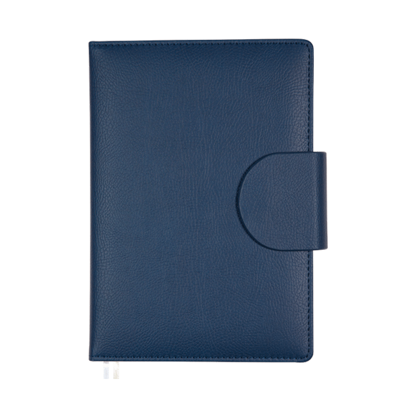 Ежедневник недат А5 "deVENTE. Norwich" (145 ммx205 мм) 320 стр, синий, кремовая бумага 