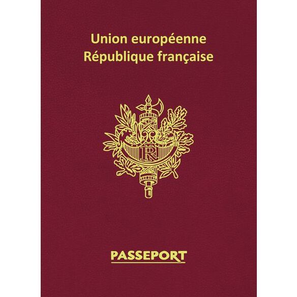 Записная книжка А6 16 л. без линовки на скобе "Паспорт-Франция"