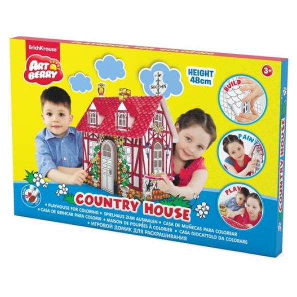 Игровой домик для раскрашивания "Artberry/Country house" мал/карт. короб. (480*330*210 мм)