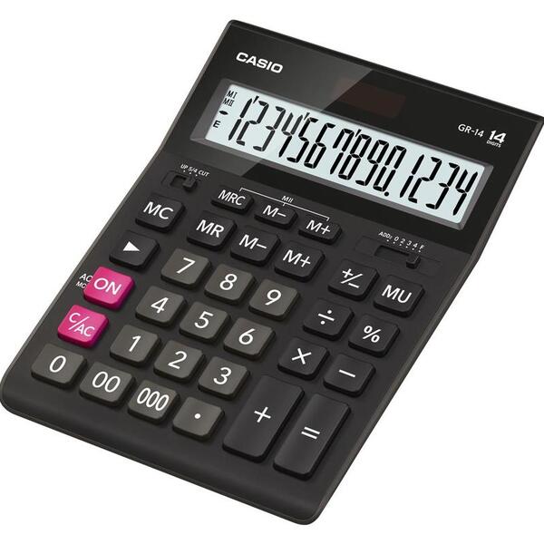 Калькулятор 14 разр., Casio черный 