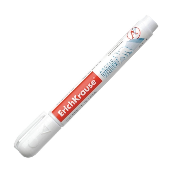 Корректирующая ручка 5 мл ErichKrause® Arctic white
