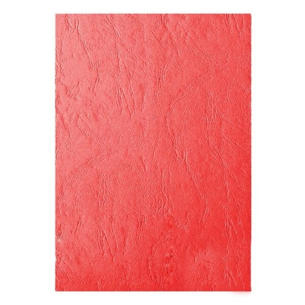 Обложка А4 картон 230г/м2, красная под кожу, 100 шт. RealIST