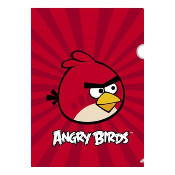 Папка - уголок "ANGRY BIRDS" Hatber А4 Пластик