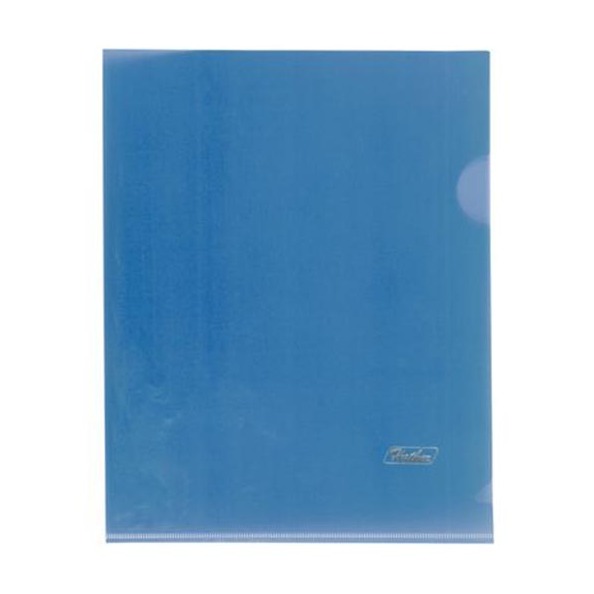 Папка - уголок А5 синяя плотная  (180 мкм)