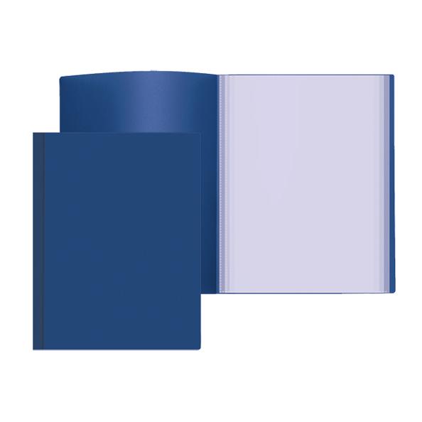 Папка 20ф А4 "Attomex" 500 мкм, фактура "песок" непрозрачная синяя