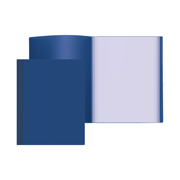 Папка 30ф "Attomex" A4, 500 мкм, фактура "песок" непрозрачная синяя