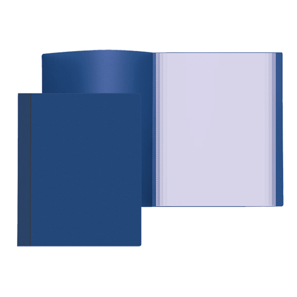 Папка 40ф А4 "Attomex" 600 мкм, фактура "песок" непрозрачная синяя
