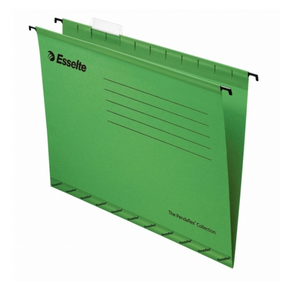 Папка А4 подвесная Pendaflex Plus Foolscap, зеленая, 240*412мм, картон, 210 г/м2