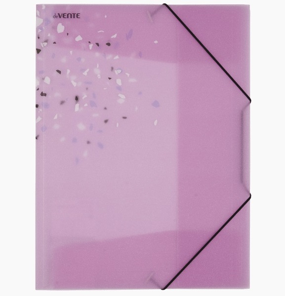 Папка на резинке А4 "deVENTE. Crystal Dream" 400 мкм, полупрозрачная розовая