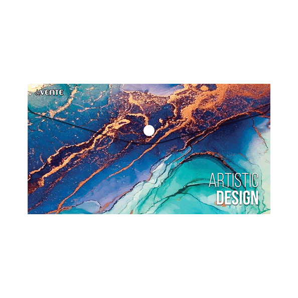 Папка-конверт на кн. travel-size "deVENTE. Marble" (260x140 мм), 150 мкм,индивидуальная маркировка