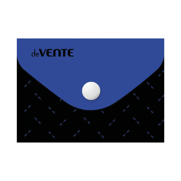 Папка-конверт на кн. А7 "deVENTE. Black&Blue" 105x74 мм, 150 мкм, индивидуальная марировка