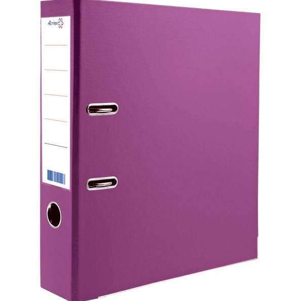 Папка-регистратор 75 мм "deVENTE" PP двусторонний разобранная, металлическая окантовка, фиолетовая