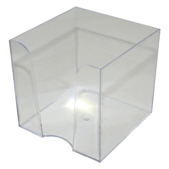 Пластиковый бокс для бумажного блока "Attomex" 90x90x90 мм, прозрачный