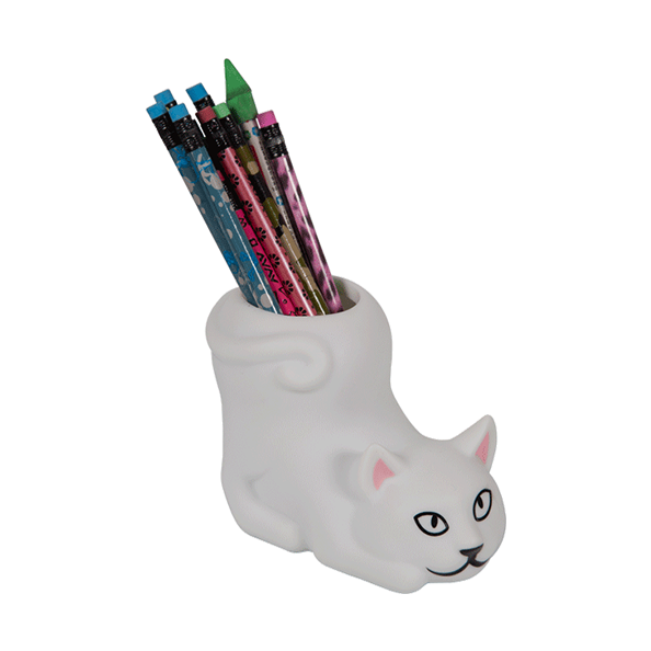 Подставка для пишущих принадлежностей "deVENTE. Cat" 13,3x7,5x9,7 см, пластиковая, в форме кошки