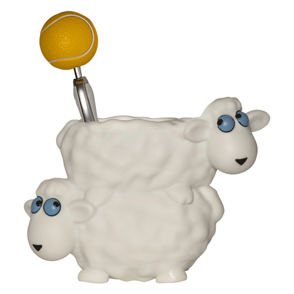 Подставка для пишущих принадлежностей "deVENTE. Sheep" 9x9,5x15 см, пластиковая