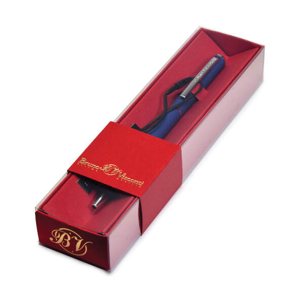 Ручка "PALERMO" в футляре шарик. автомат. 0.7 ММ, СИНЯЯ (синий корпус, красная коробка)