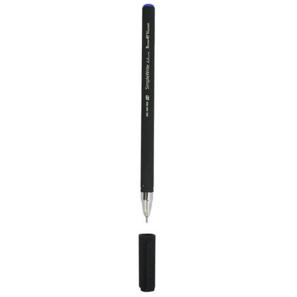 Ручка гелевая 0,5 мм SimpleWrite BLACK СИНЯЯ