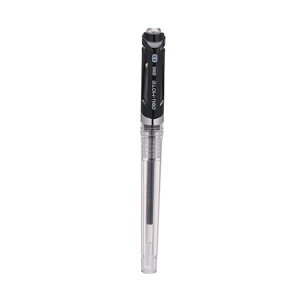 Ручка гелевая 0,5 мм Deli резиновая манжета черные чернила