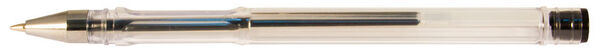 Ручка гелевая 0,7 мм Silwerhof LACONIC черные чернила коробка картонная