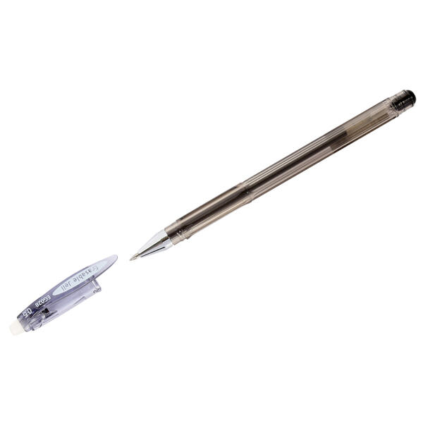 Ручка гелевая 0,5 мм стираемая Crown "Erasable Jell" черная