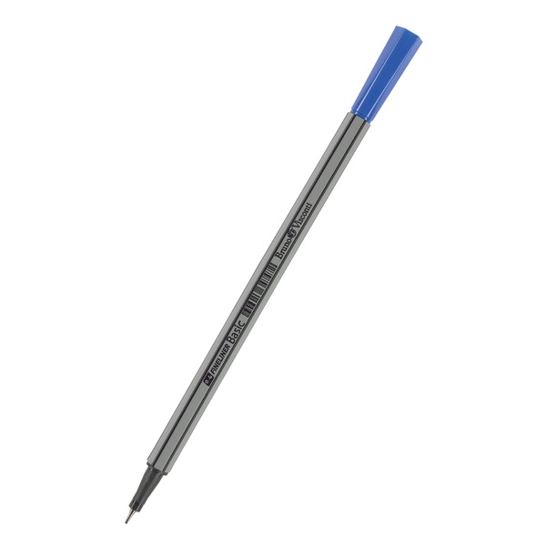 Ручка капиллярная 0,4 мм "BASIC" СИНЯЯ (файнлайнер) 