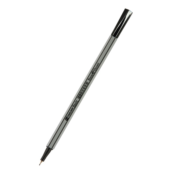 Ручка капиллярная 0,4 мм "BASIC" ЧЕРНАЯ (файнлайнер)