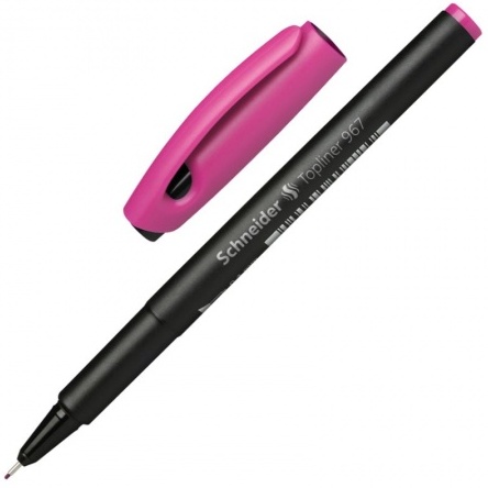 Ручка капиллярная 0,4 мм Schneider Topliner 967, розовый