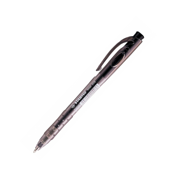 Ручка шариковая 0,5 мм Stabilo Liner, ЧЕРНАЯ