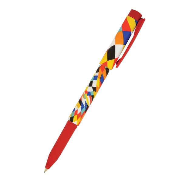 Ручка шариковая 0,7 мм "FreshWrite. Crazy. Калейдоскоп" СИНЯЯ 
