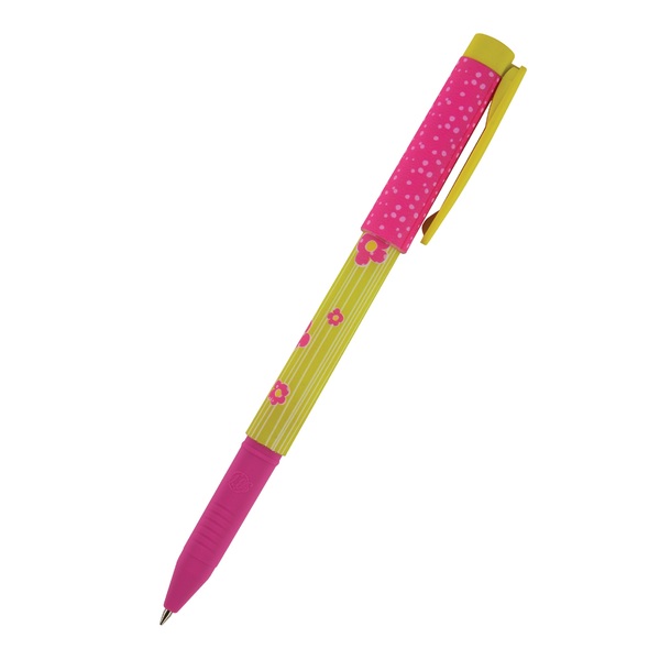 Ручка шариковая 0,7 мм "FreshWrite. Летние цветы", СИНЯЯ