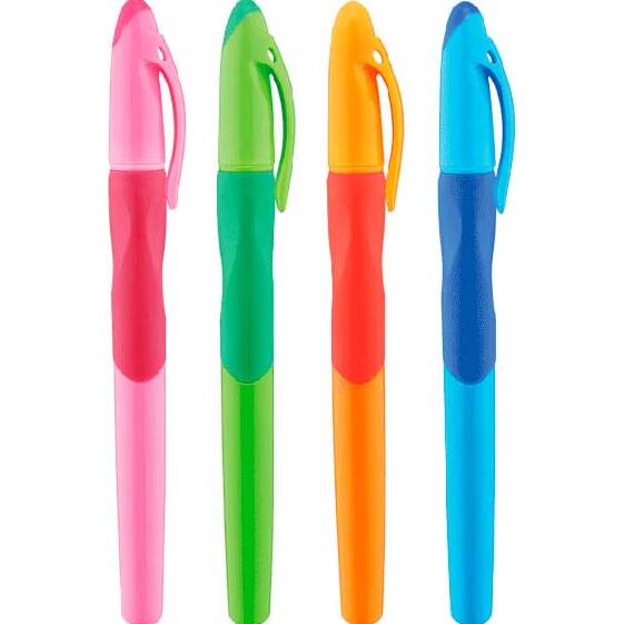 Ручка шарик. 0,7 мм стираемая "deVENTE. Study Pen" обучающая письму, для правшей, синяя