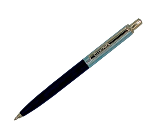 Ручка шарик. автомат 1,0 мм Luxor "Star" корп. синий/хром, синяя