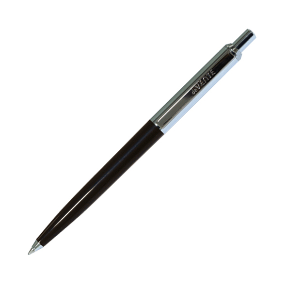 Ручка шарик. подарочная "deVENTE" d=1 мм, черный корпус,хромированные элементы, синяя