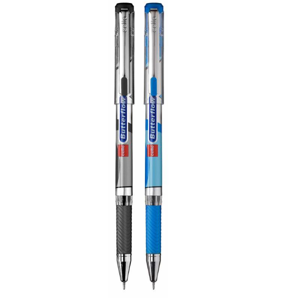 Ручка шариковая 0,6 мм "BUTTERFLOW", синяя