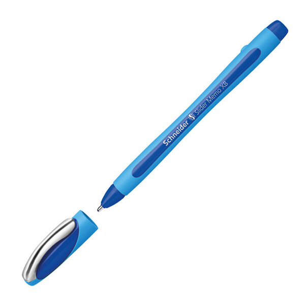 Ручка шариковая Schneider "Slider Memo XB" синяя, 1,4мм, грип
