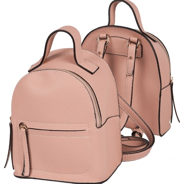Рюкзак подростковый "deVENTE" 20x18x8 см, искусственная кожа, розовый