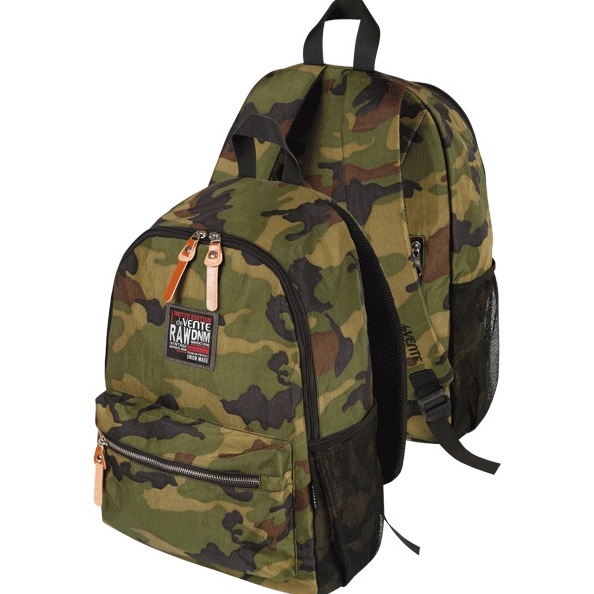 Рюкзак подростковый "deVENTE. Camouflage" 40x29x13 см, черный с темно-зеленым