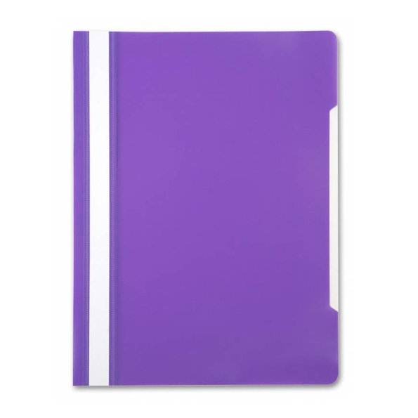 Скоросшиватель А4 с верх. прозр. листом, фиолетовая