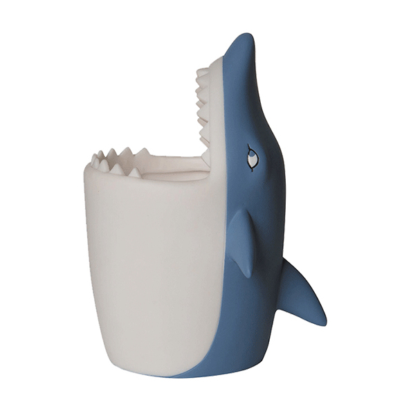 Стакан для пишущих принадлежностей "deVENTE" 11x10x13,5 см, пластиковая, в форме акулы