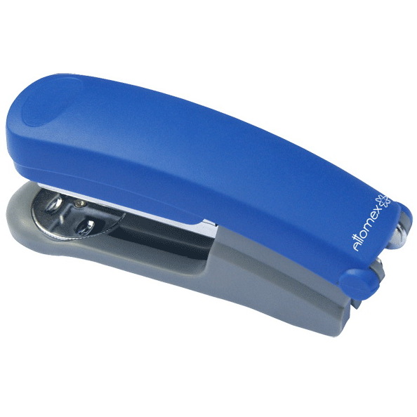 Степлер на 25 л. 24/6&26/6 "Attomex" пластиковый, в картонной коробке, синий, антистеп.