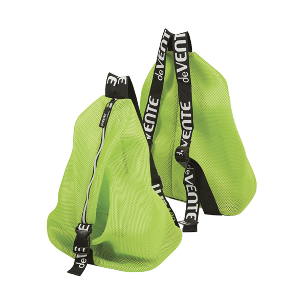 Сумка-рюкзак для сменной обуви "deVENTE. Mesh" 42x34x22 см, сетчатая ткань, неоновая зеленая