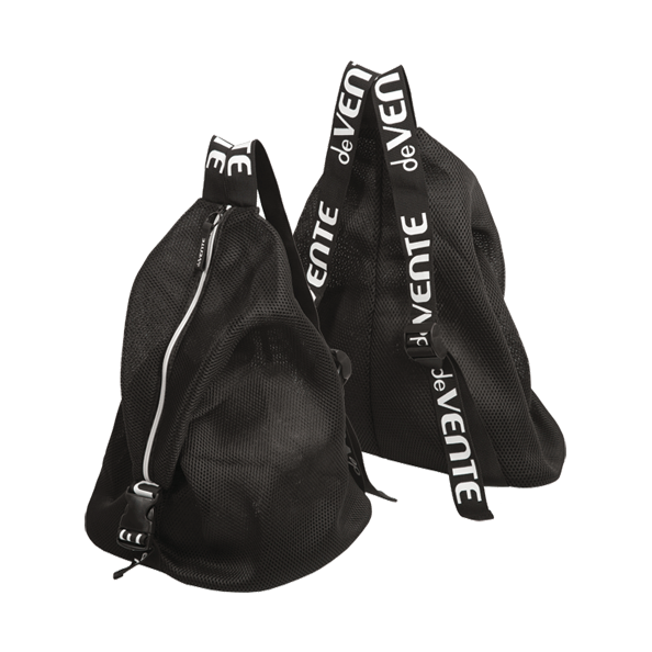 Сумка-рюкзак для сменной обуви "deVENTE. Mesh" 42x34x22 см, сетчатая ткань, черная
