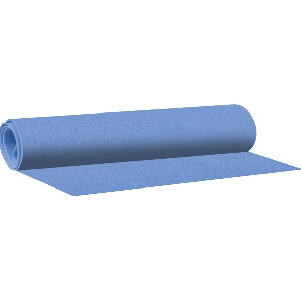 Фоамиран цветной в рулоне "deVENTE" 50x70 см, толщина 1 мм, цвет голубой, пластиковый пакет