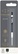 Стержень для гелевых ручки Паркер, линия письма 0,7мм, черный