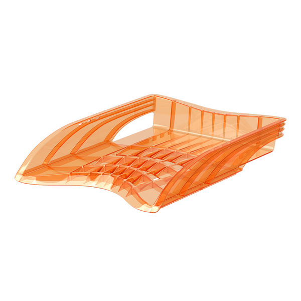 Лоток горизонтальный ErichKrause S-Wing Neon, оранжевый