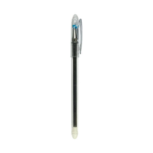 Ручка гелевая 0,7 мм стираемая "deVENTE. Slim" полупрозрачный синий корпус, с ластиком  СИНЯЯ