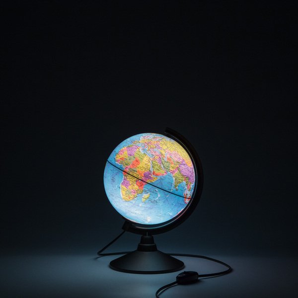 Глобус Политический 210 мм с подсветкой Классик 