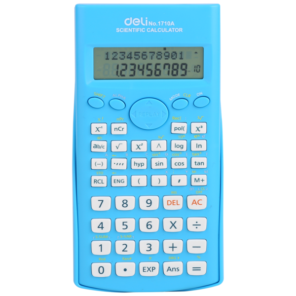 Калькулятор научный Deli E1710A/BLU синий 10+2-разр.